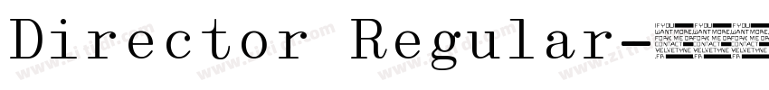 Director Regular字体转换